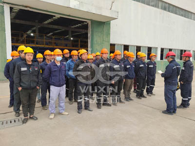 Small box girder production line service team